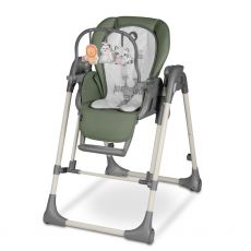 Стільчик для годування з функцією гойдання Lionelo Laurice Green Olive